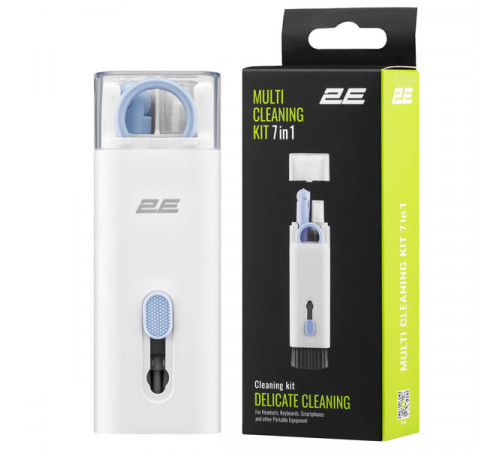 2E 7in1, white/blue Ekran təmizləyici