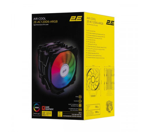 2E Gaming Air Cool ACF1206-ARGB 2E-AC120D6-ARGB