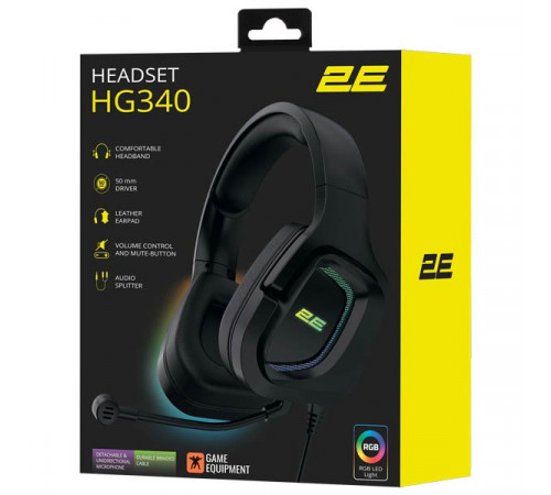 2E HG340 Gaming Headset Black