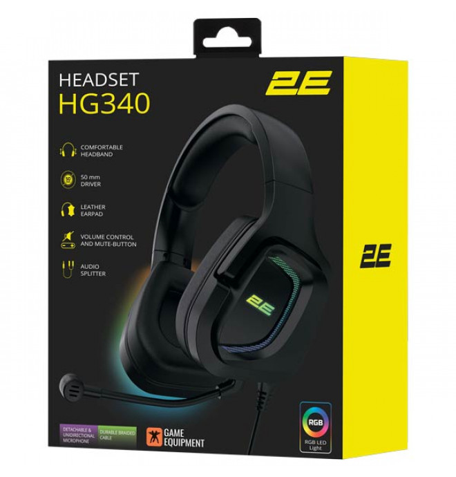 2E HG340 Gaming Headset Black