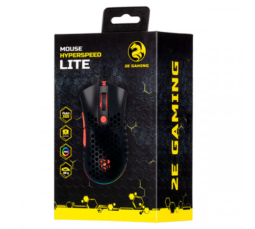  2E Gaming Mouse HyperSpeed Lite RGB Black (2E-MGHSL-BK)