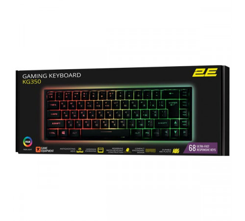 2E KG350 RGB Black Gaming Keyboard