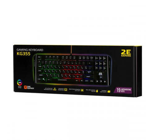 2E KG355 Gaming Keyboard LED Black