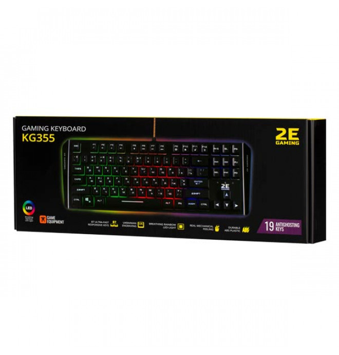 2E KG355 Gaming Keyboard LED Black
