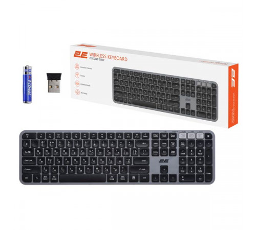 2E KS240 WL BT Gray Keyboard