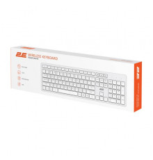 2E KS260 Membrane White Wireless Keyboard  