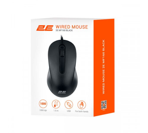 2E MF160 USB Black Mouse 2E-MF160UB