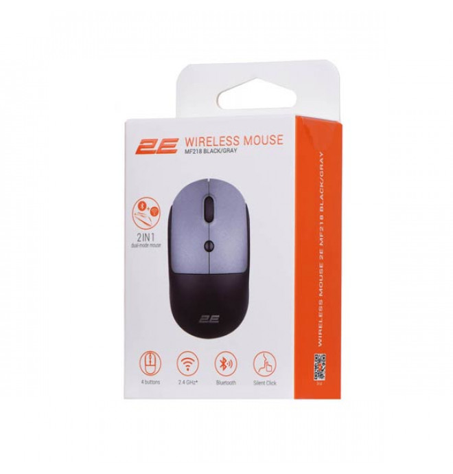 2E MF218 Silent WL Black/Gray 2E-MF218WBG