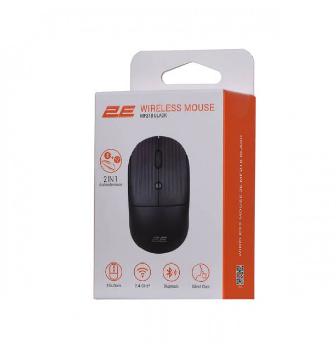 2E MF218 Silent WL Black 2E-MF218WBK