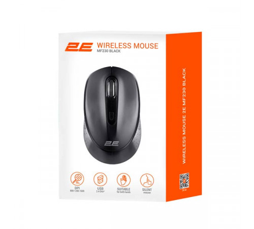 2E MF230 Wireless Black Mouse 2E-MF230WB