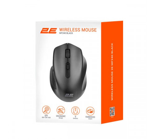 2E MF240 Wireless Black Mouse 2E-MF240WB