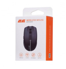 2E MF270 Silent Rechargeable Wireless Black Mouse