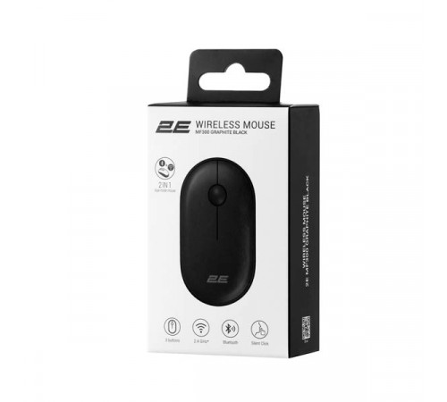 2E MF300 Silent WL BT Graphite Black