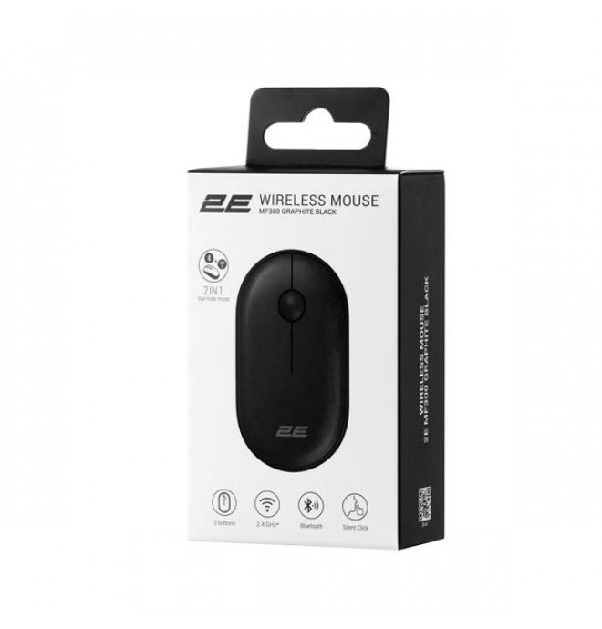 2E MF300 Silent WL BT Graphite Black