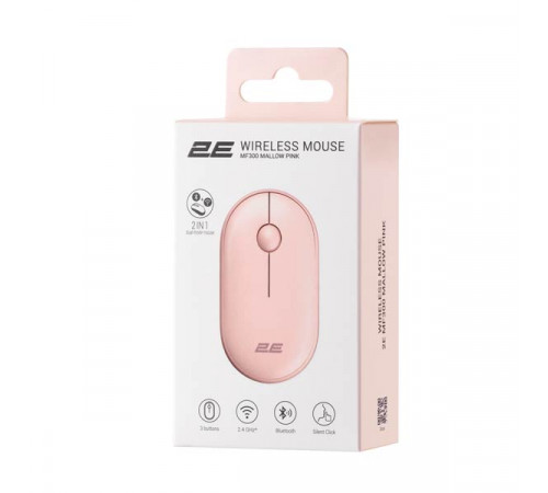 2E MF300 Silent WL BT Mallow Pink