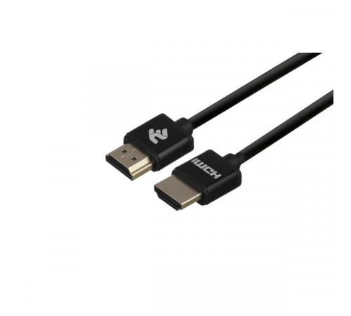 2Е HDMI 2.0 (AMAM), Slim, High Speed, Alumium Black 2m