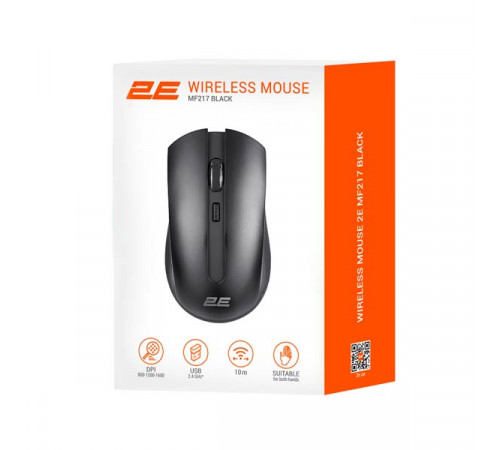 2E MF217 Black Wireless Mouse 2E-MF217WB