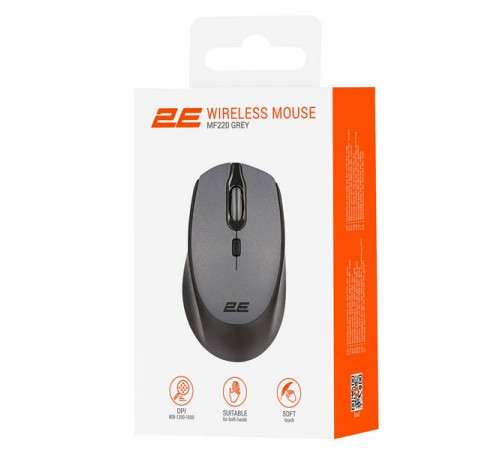 2E MF220 Wireless Gray Mouse 2E-MF220WB