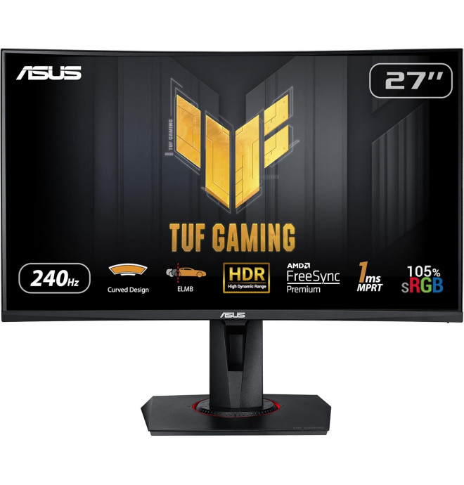 ASUS TUF Gaming VG27VQM Curved HDR Monitor