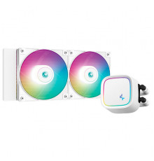 DEEPCOOL LE520 White 240mm ARGB Liquid Cooler White   