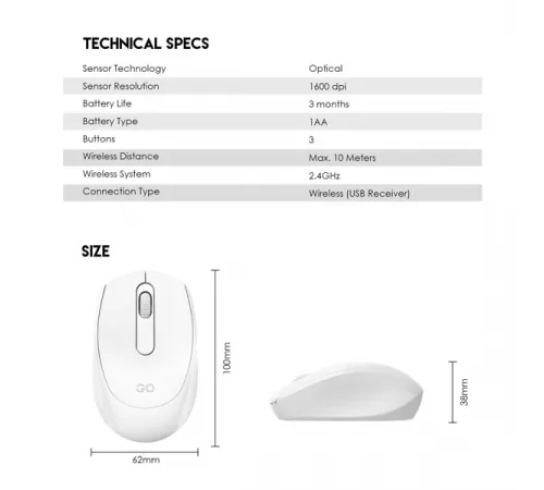 Fantech GO W603 Wireless Office Mouse