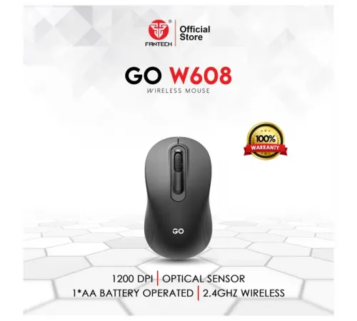 Fantech Go W608 Black Wireless Mouse