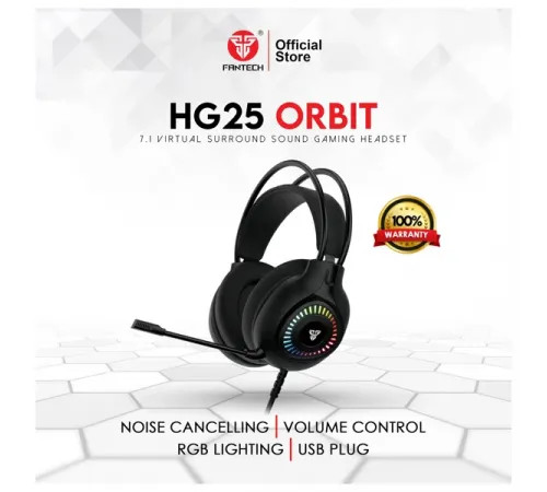 Fantech Orbit HG25 RGB Gaming Headset Black