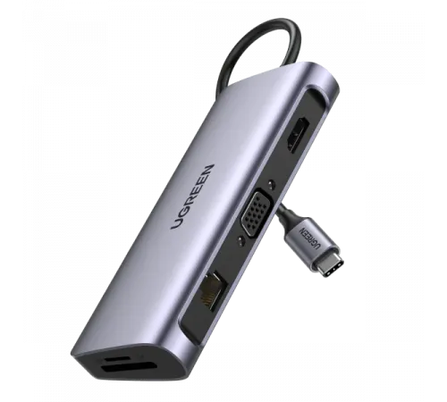 Görüntü ötürücü UGREEN USB-C Multifunction Adapter 10 in 1 Hub
