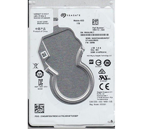 HDD Seagate 2.5" 1TB Open Box