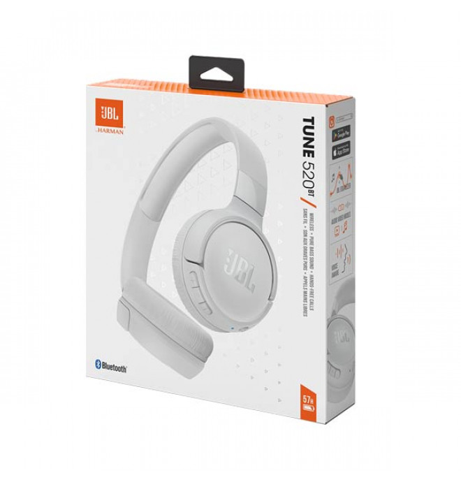 JBL T520BT Wireless White Headphones