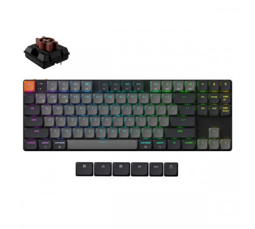 KEYCHRON K1 RGB Backlight Brown Switch K1X-B3-AZ