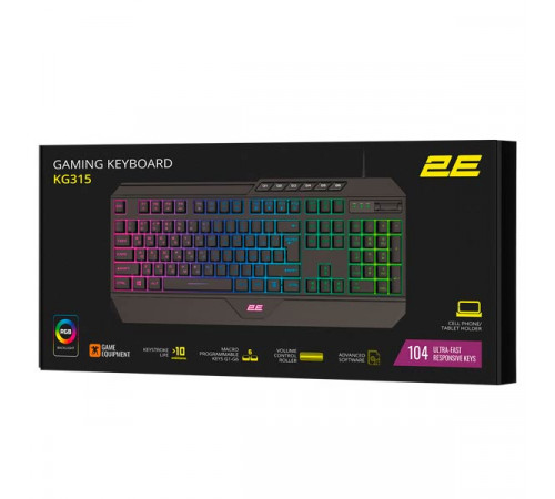 2E KG315 RGB Black Gaming Keyboard