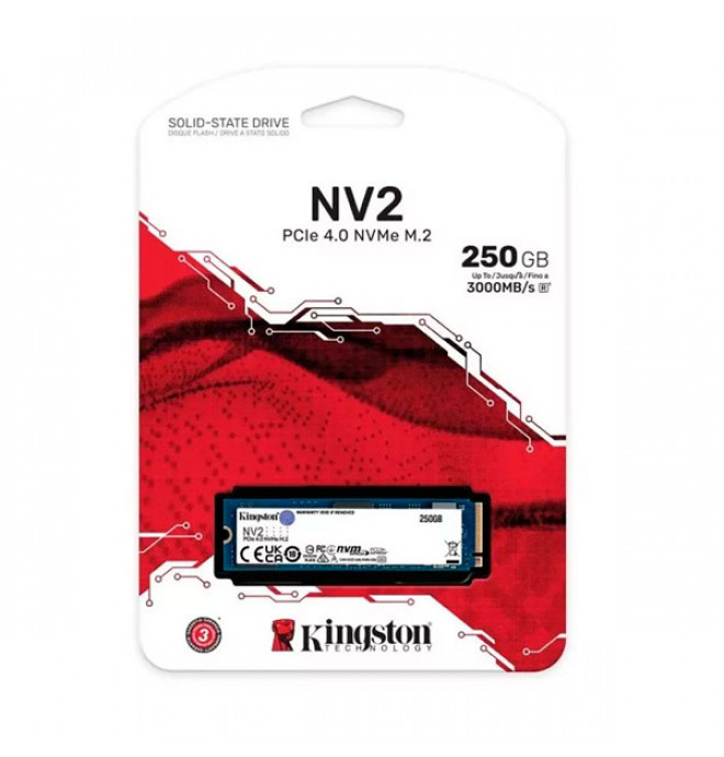 SSD Kingston 250GB NV2 PCIe 4.0 NVMe SNV2S/250G
