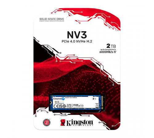 Kingston 2TB NV3 NVMe M.2 PCIe 4.0 SSD | SNV3S/2000G