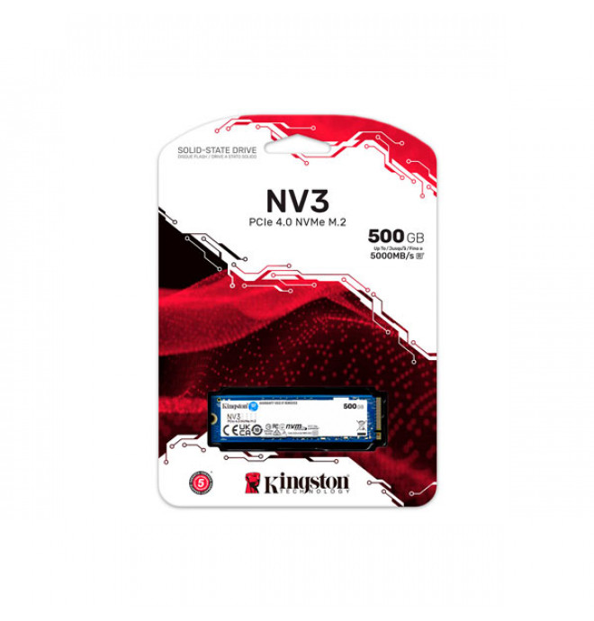 Kingston 500GB NV3 NVMe M.2 PCIe 4.0 SSD | SNV3S/500G