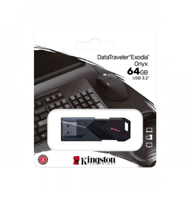 Kingston 64GB DataTraveler Exodia Onyx USB Flash Drive