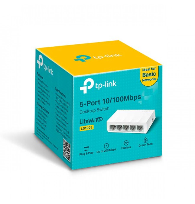 TP-link LS1005  5-Port 10/100Mbps Desktop Switch