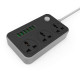 Ldnio SC3604 Power Strip with 3 AC Sockets and 6 USB Ports – Black