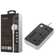 Ldnio SC3604 Power Strip with 3 AC Sockets and 6 USB Ports – Black