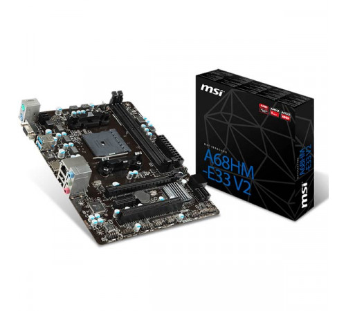 MSI A68HM-E33 V2 FM2 Plus Motherboard