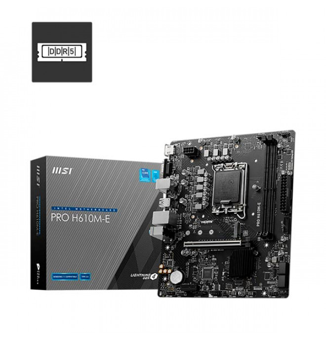MSI PRO H610M-E DDR5 LGA1700 Motherboard
