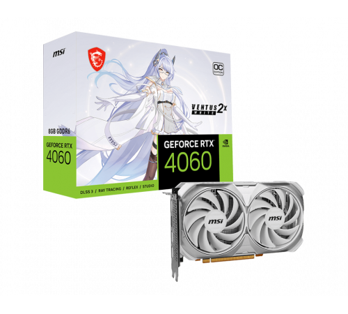 MSI GeForce RTX 4060 Ventus 2X 8GB White Edition