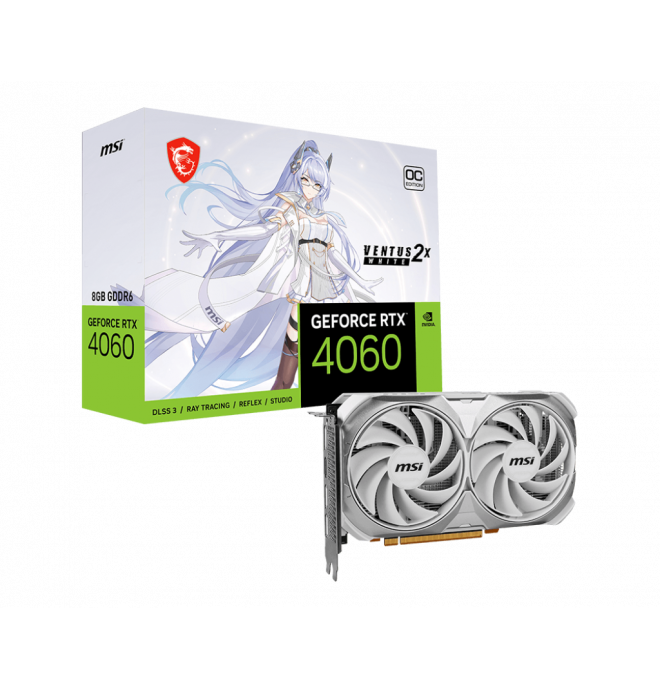 MSI GeForce RTX 4060 Ventus 2X 8GB White Edition