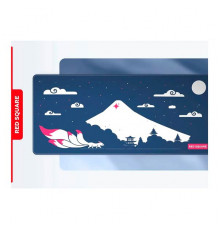 Mouse pad polyester Red Square Kitsune Black XXL