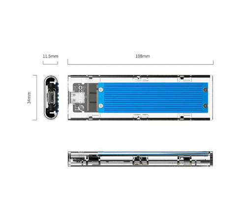 ORICO-TCM2-C3-BK-BP M.2 SATA NVME SSD Enclosure