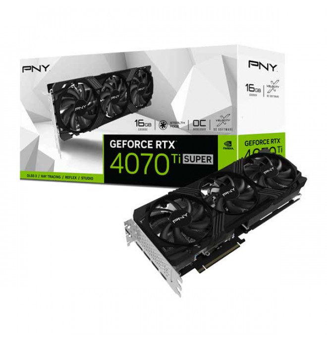 PNY GeForce RTX™ 4070 Ti SUPER 16GB VERTO™ Overclocked Triple Fan