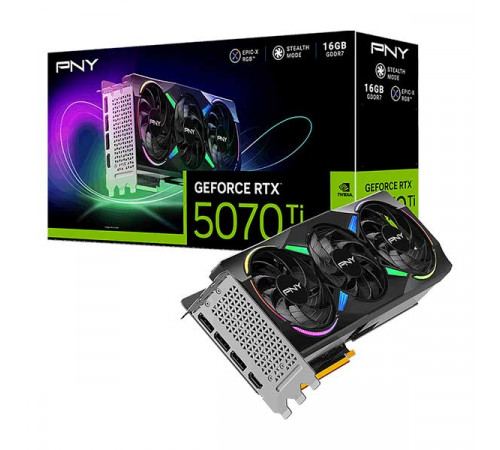 PNY GeForce RTX™ 5070 Ti ARGB EPIC-X RGB™ Triple Fan 16 GB