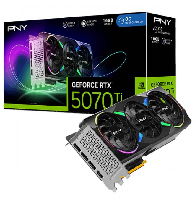 PNY GeForce RTX™ 5070Ti 16GB Triple Fan