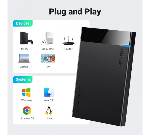 UGREEN M.2 USB 3.0 to 2.5" SATA SSD Box