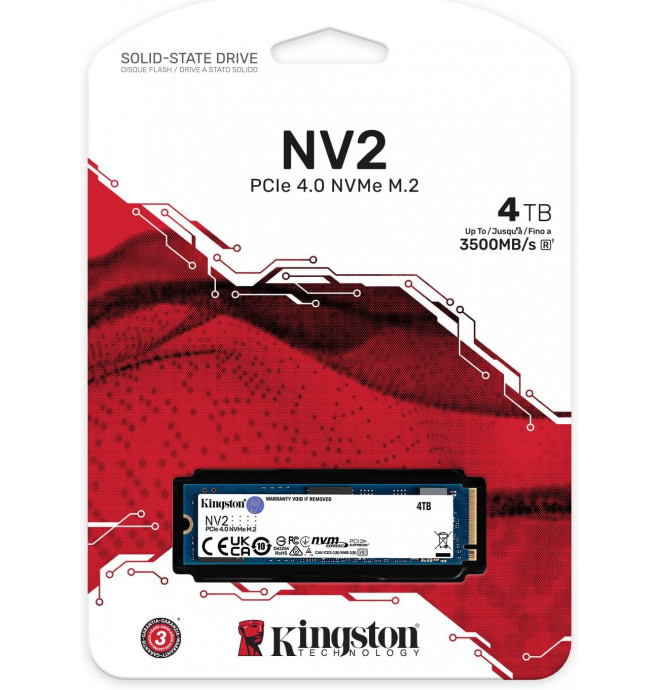 Kingston 4 TB SNV2S/4000G M.2 NVMe SSD